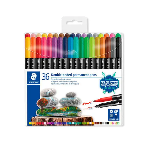 STAEDTLER Doubleended Permanent Pens 36 colours
